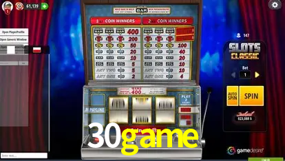 A Popularidade dos Caça-Níqueis no 30game